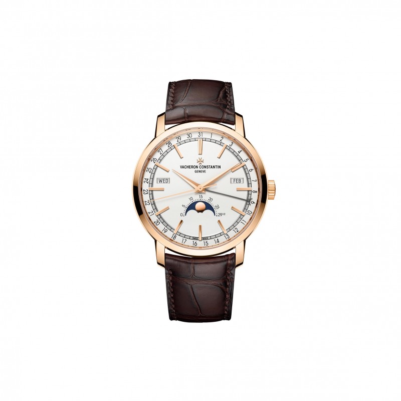 VACHERON CONSTANTIN TRADITIONNELLE COMPLETE CALENDAR 41 MM PINK GOLD WATCH 4010T/000R-B344