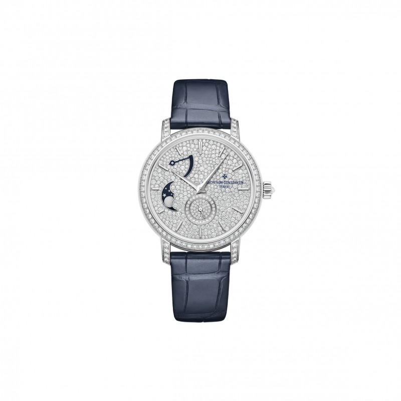 VACHERON CONSTANTIN TRADITIONNELLE MOON PHASE 37.5 MM WHITE GOLD WATCH 7006T/000G-B913 VACHERON CONSTANTIN TRADITIONNELLE MOON PHASE 37.5 MM WHITE GOLD WATCH 7006T/000G-B913