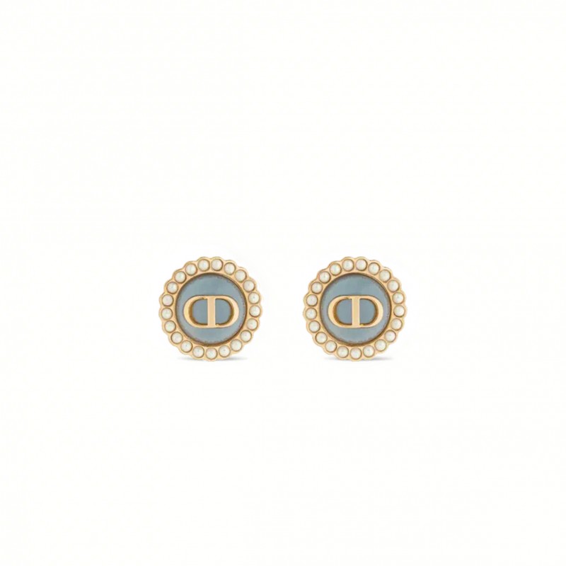 DIOR PETIT CD BAROQUE EARRINGS E3237WOMVE_D73B