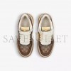 GUCCI DOUBLE SCREENER WOVEN AND SUEDE LOW-TOP TRAINERS 570443