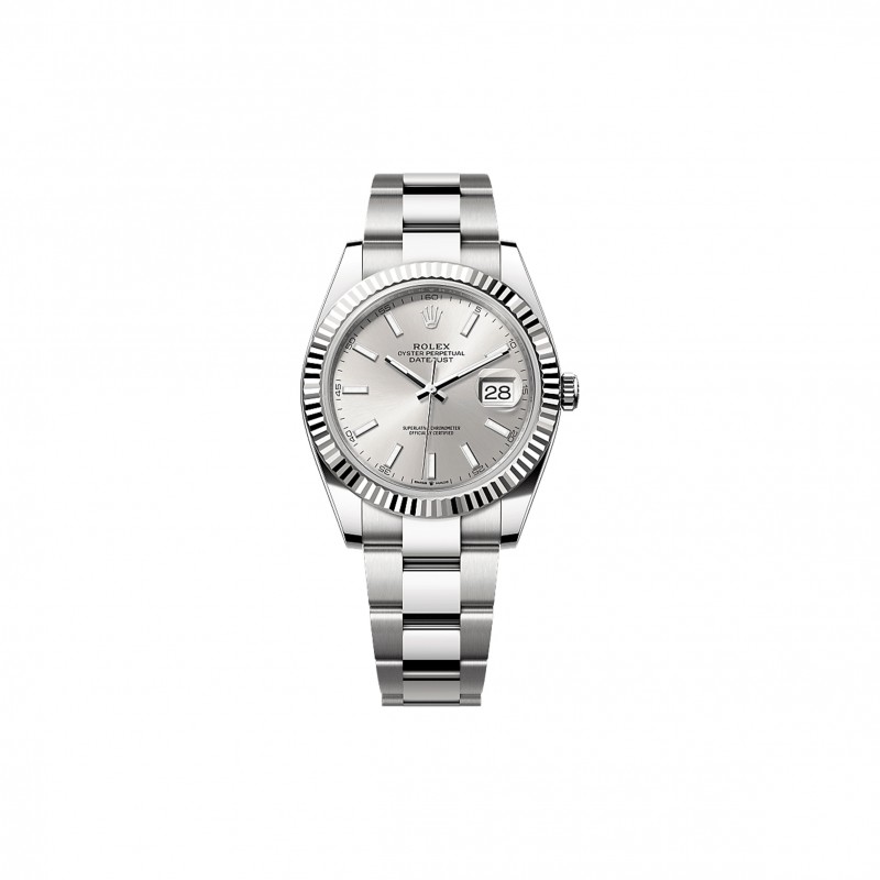 ROLEX DATEJUST 41 OYSTER, 41 MM, OYSTERSTEEL AND WHITE GOLD WATCH 126334-0003