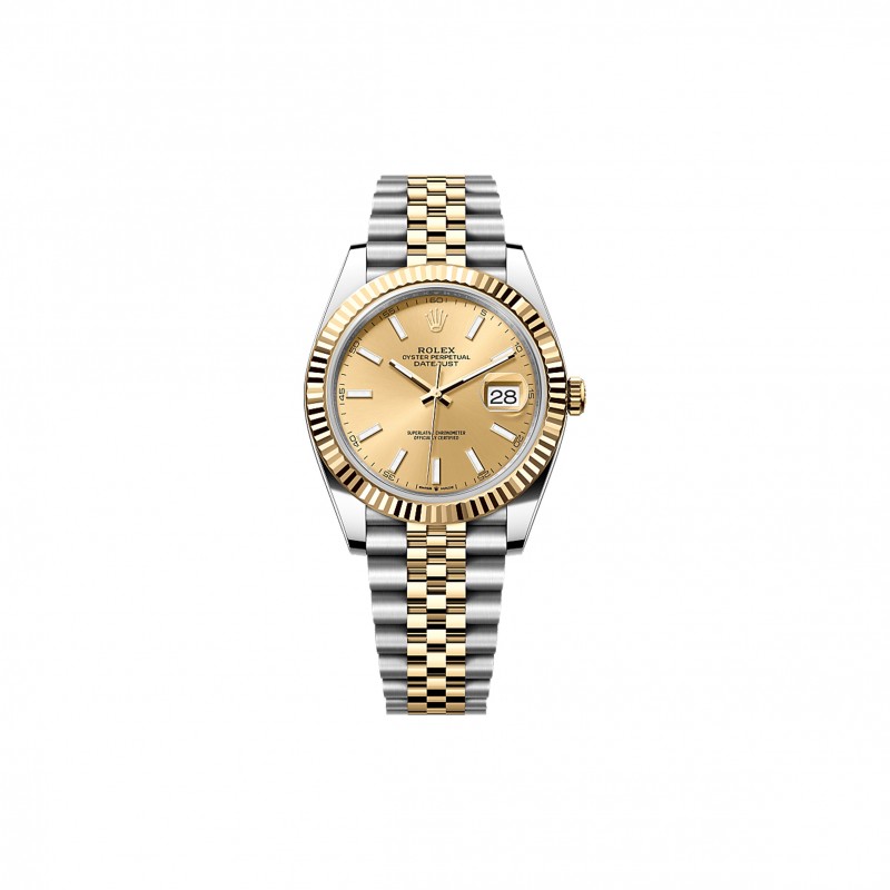 ROLEX DATEJUST 41 OYSTER, 41 MM, OYSTERSTEEL AND YELLOW GOLD WATCH 126333-0010