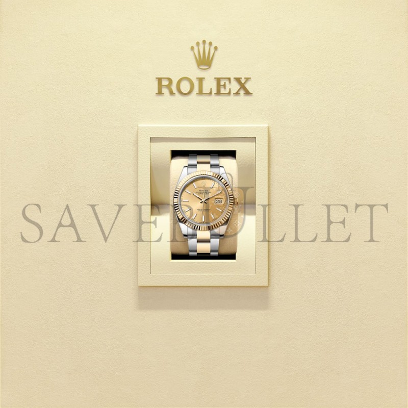 ROLEX DATEJUST 41 OYSTER, 41 MM, OYSTERSTEEL AND YELLOW GOLD WATCH 126333-0009