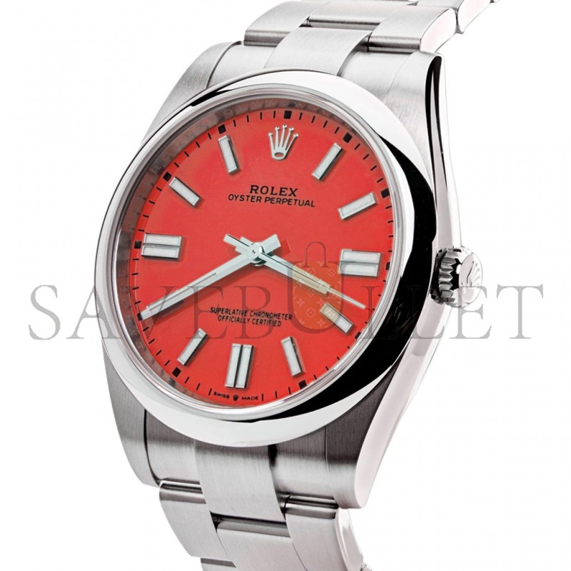 ROLEX OYSTER PERPETUAL STAINLESS 41MM WATCH 124300