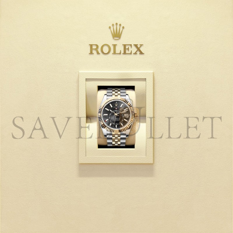 ROLEX SKY-DWELLER OYSTER, 42 MM, OYSTERSTEEL AND YELLOW GOLD WATCH 336933-0004