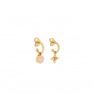 LOUIS VUITTON LV ICONIC HEART EARRINGS M01423 LOUIS VUITTON LV ICONIC HEART EARRINGS M01423