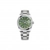 ROLEX DATEJUST OLIVE GREEN PALM PATTERN WATCH 126200