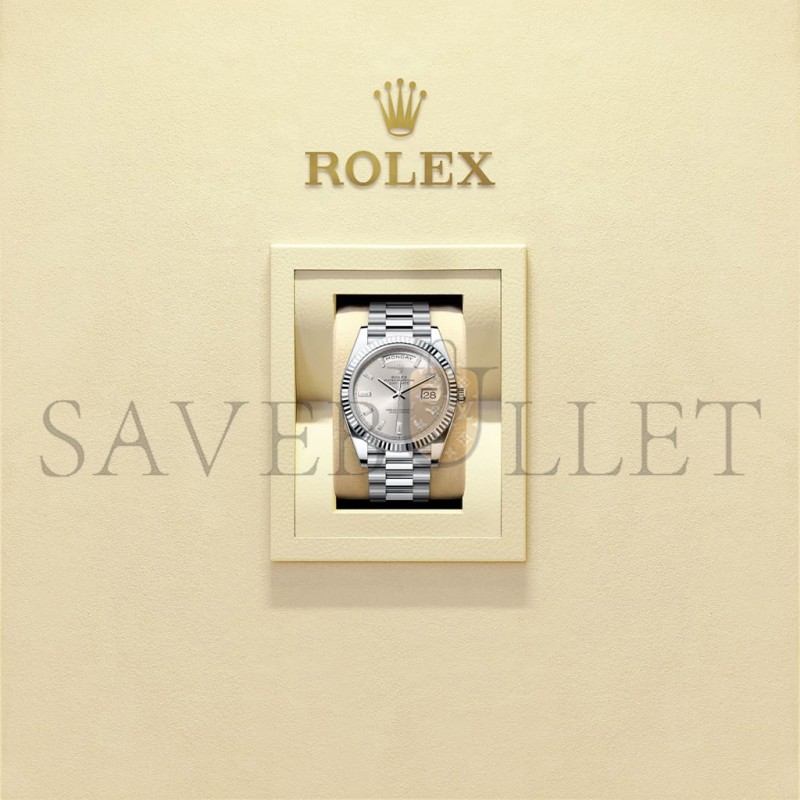 ROLEX DAY-DATE 40 OYSTER, 40 MM, PLATINUM WATCH 228236-0002