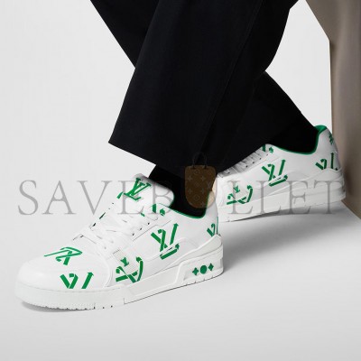 LOUIS VUITTON LV TRAINER SNEAKER 1AAGX9 LOUIS VUITTON LV TRAINER SNEAKER 1AAGX9