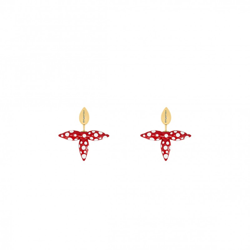 LOUIS VUITTON X YAYOI KUSAMA LOUISETTE INFINITY DOTS EARRINGS M01075