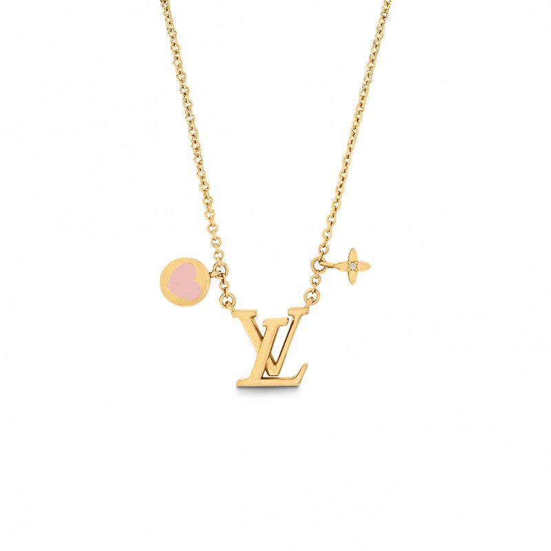 LOUIS VUITTON LV LCONIC HEART NECKLACE M01424