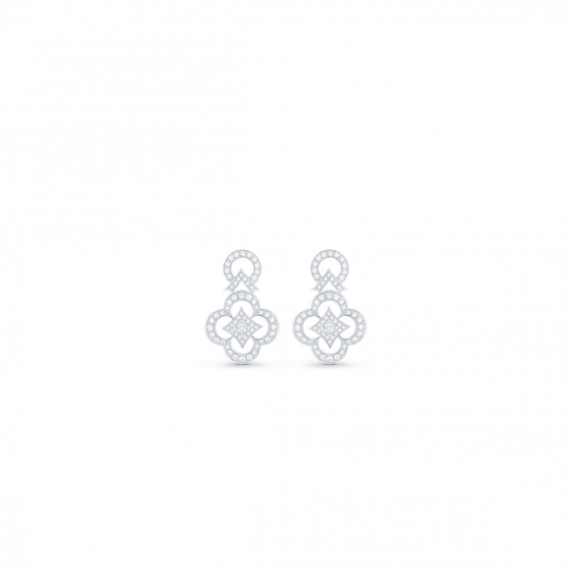 LOUIS VUITTON LES ARDENTES EARRINGS, WHITE GOLD AND DIAMONDS Q96819