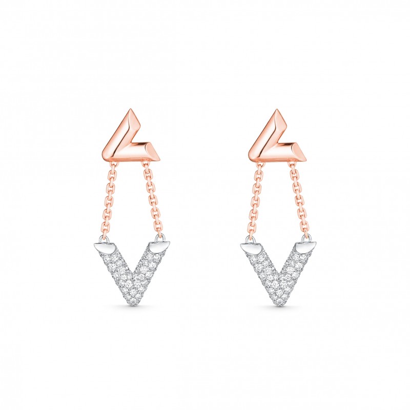LOUIS VUITTON LV VOLT UPSIDE DOWN EARRINGS Q96974