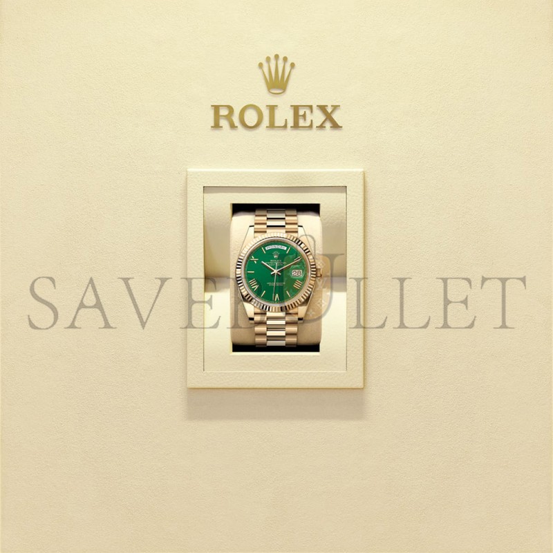 ROLEX DAY-DATE 40 OYSTER, 40 MM, YELLOW GOLD WATCH 228238-0061