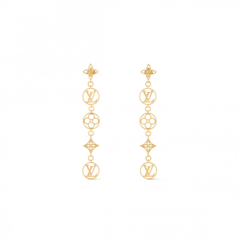 LOUIS VUITTON LV LACE EARRINGS M01072