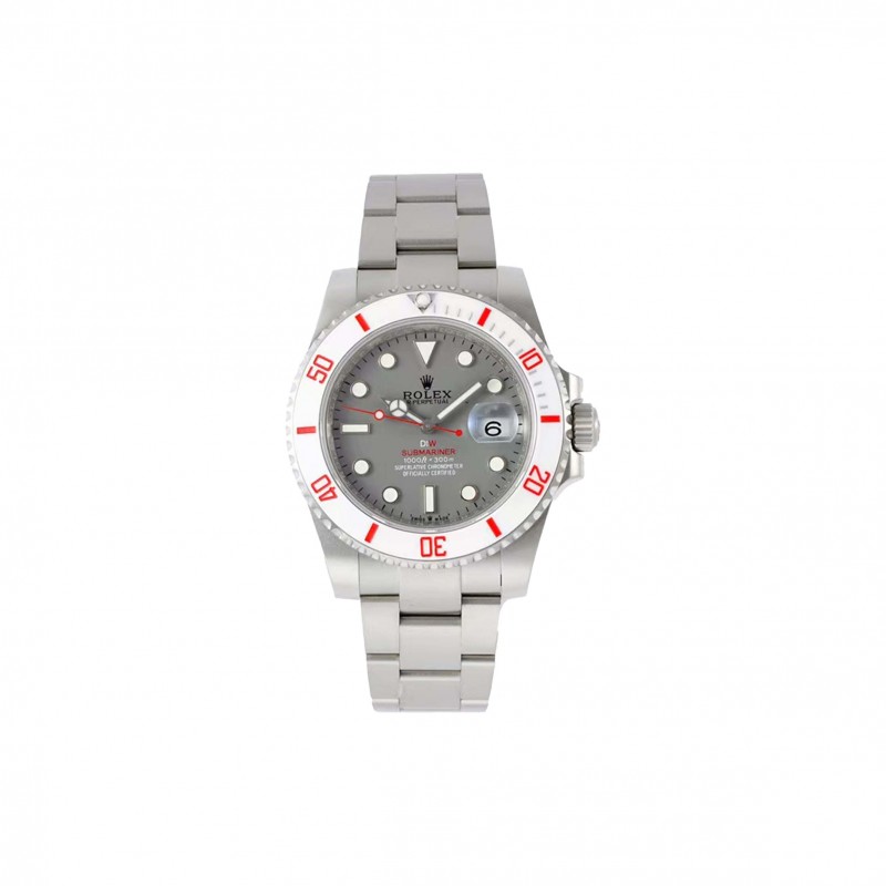 ROLEX SUBMARINER DIW PARAKEET GREY DIAL WATCH 116610LN