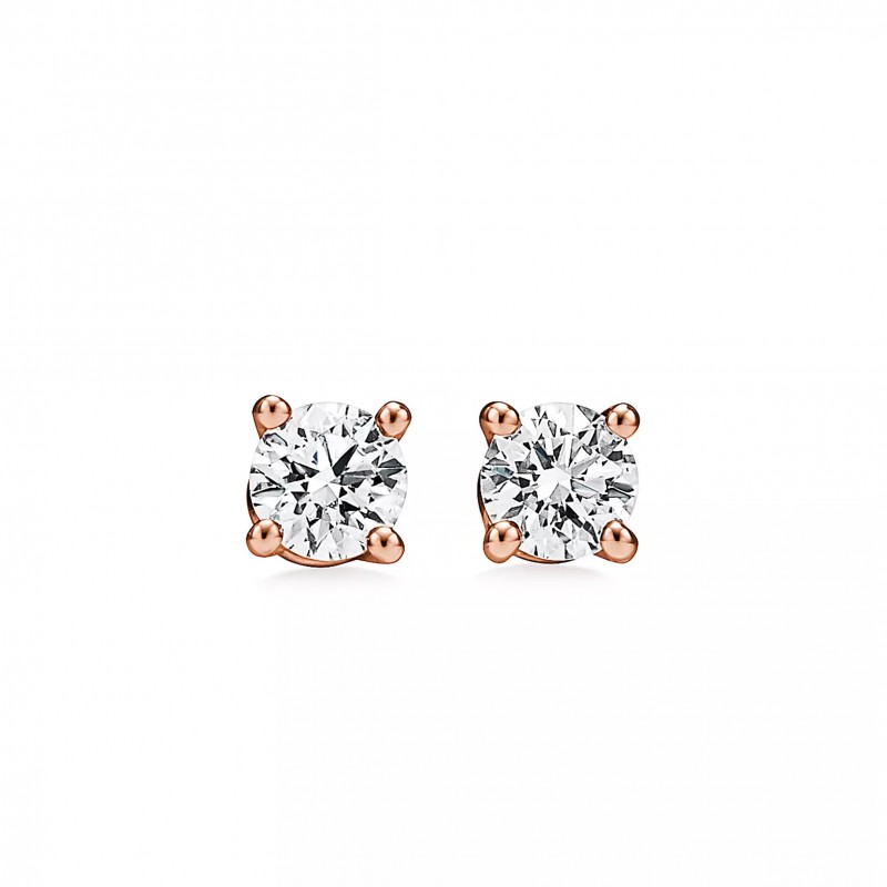 TIFFANY SOLITAIRE COLLECTION DIAMOND STUD EARRINGS 60006717