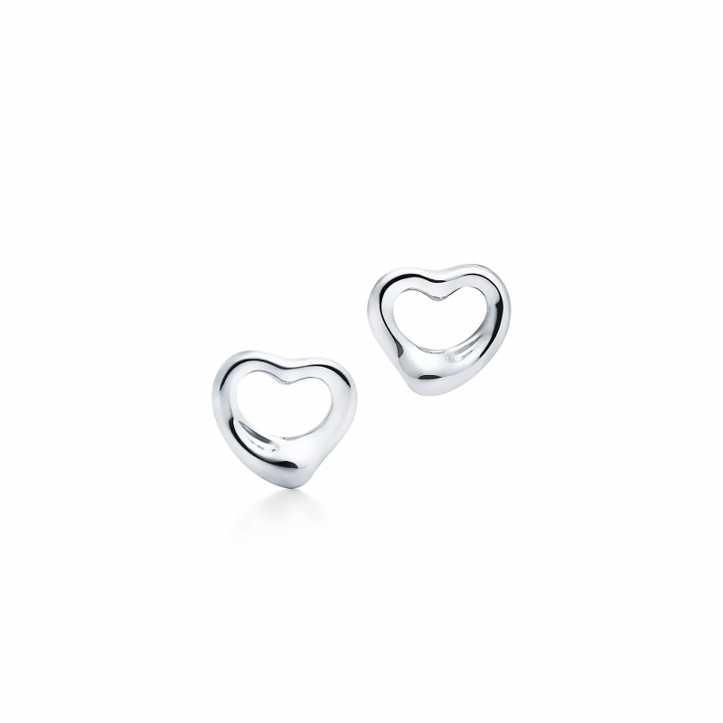 TIFFANY ELSA PERETTI® OPEN HEART PIN EARRINGS 60020166