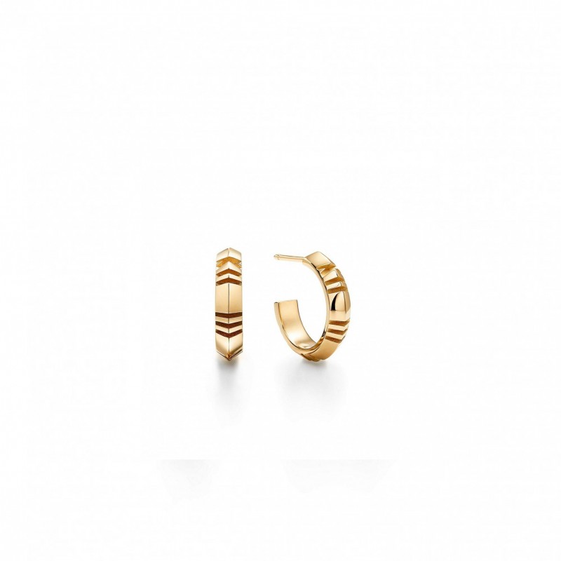 TIFFANY&CO.ATLAS® X HOOP EARRINGS IN YELLOW GOLD, SMALL 67786181