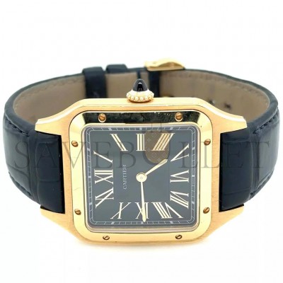 CARTIER SANTOS DUMONT YELLOW GOLD BLUE DIAL 44MM WATCH WGSA0077 CARTIER SANTOS DUMONT YELLOW GOLD BLUE DIAL 44MM WATCH WGSA0077