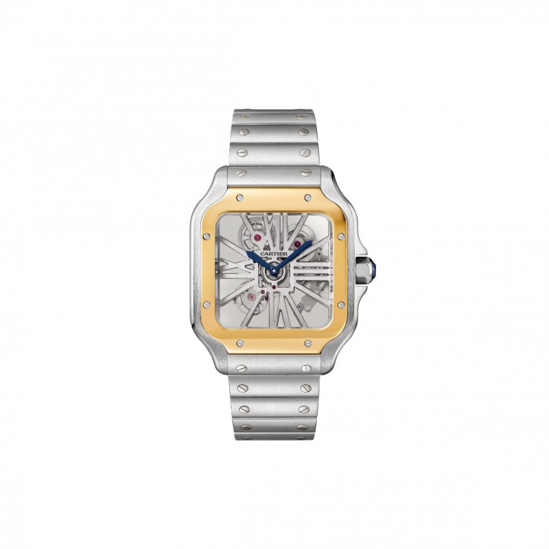 CARTIER SANTOS DE SKELETON 40MM WATCH WHSA0019