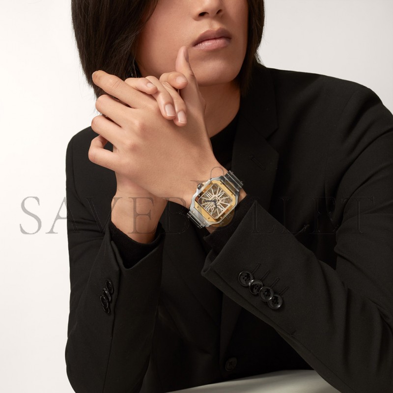 CARTIER SANTOS DE SKELETON 40MM WATCH WHSA0019
