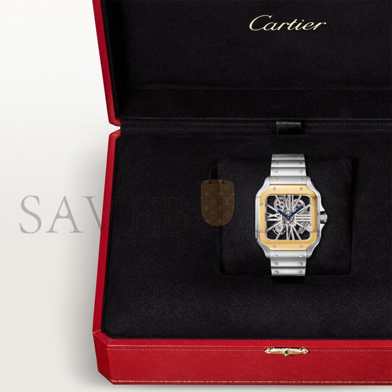 CARTIER SANTOS DE SKELETON 40MM WATCH WHSA0019