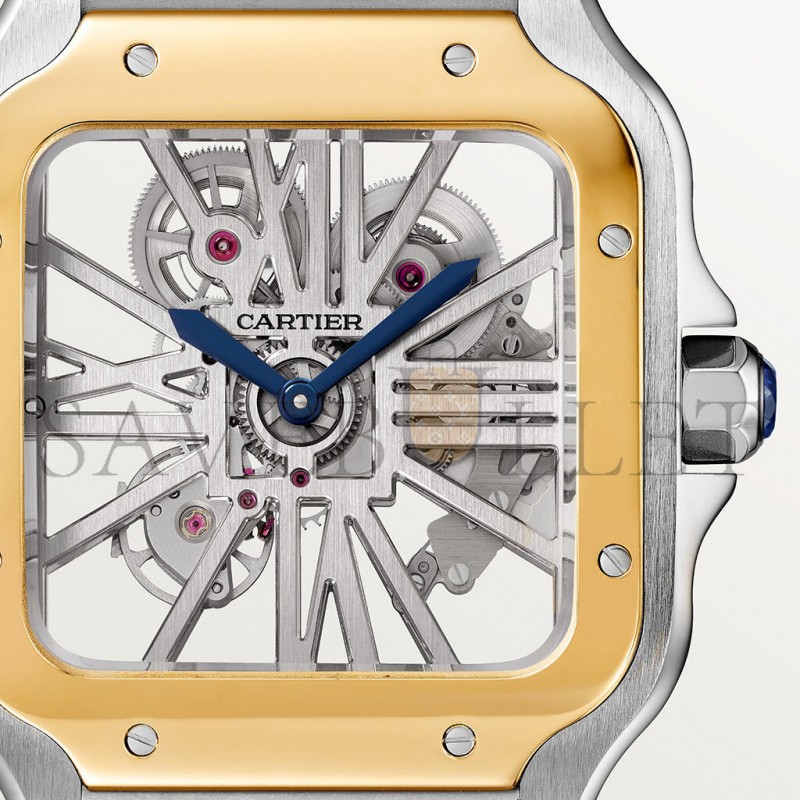 CARTIER SANTOS DE SKELETON 40MM WATCH WHSA0019