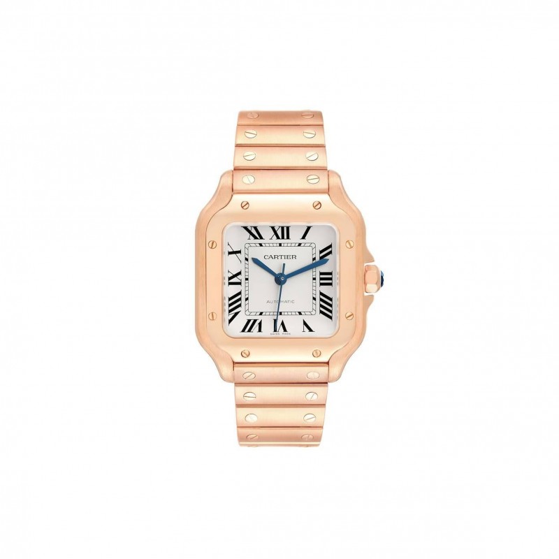 CARTIER SANTOS ROSE GOLD MIDSIZE WATCH WGSA0008