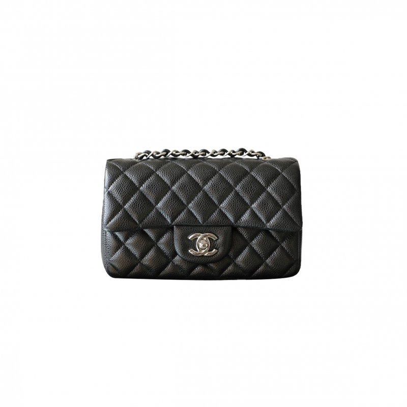 CHANEL MASTER CLASSIC FLAP LARGE MINI BLACK COWHIDE CAVIAR A69900 (20*12.5*6cm)