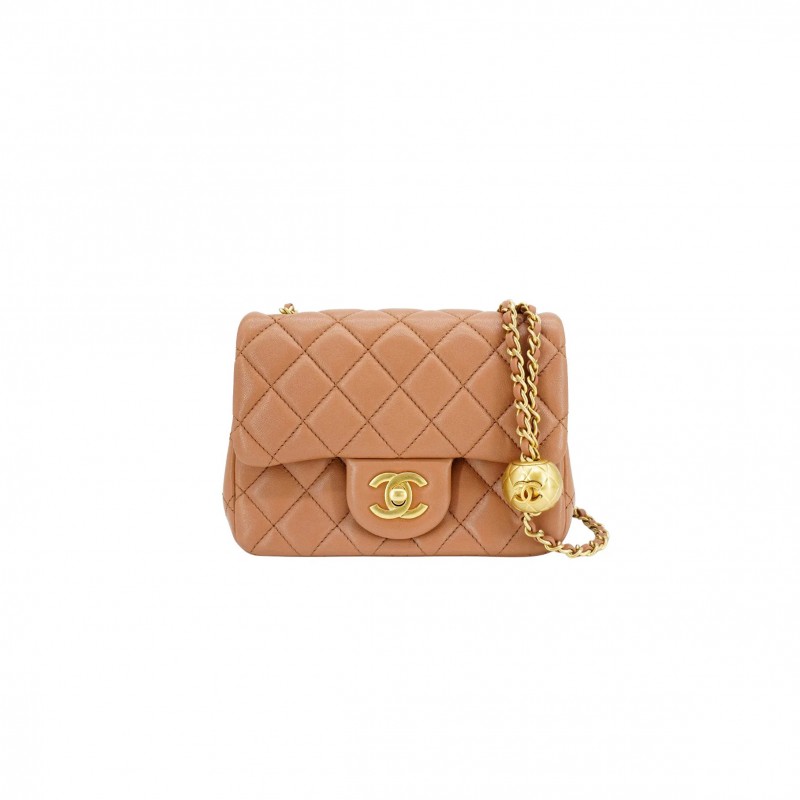 CHANEL MASTER GOLDEN BALL FLAP BAG FATTY FANG AS1786 (18*13*7cm)