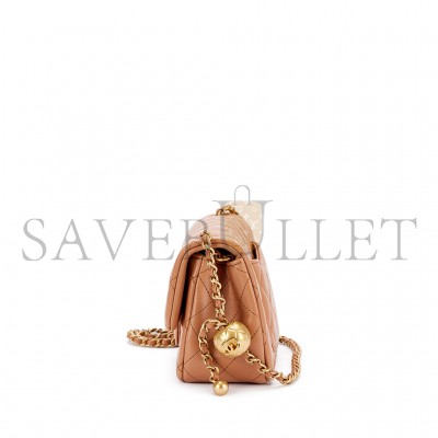 CHANEL MASTER GOLDEN BALL CHAIN FLAP BAG LARGE MINI (20*13*7cm) CHANEL MASTER GOLDEN BALL CHAIN FLAP BAG LARGE MINI (20*13*7cm)