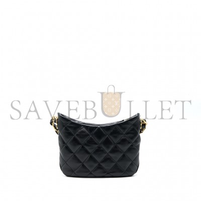 CHANEL MASTER HOBO SHOULDER BAG LAMBSKIN BLACK (24*17.5*6cm)