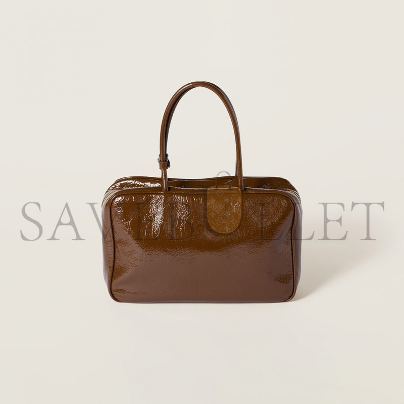 MIU MIU BEAU NAPLAK PATENT LEATHER BAG 5BB117 (34*23*10cm) MIU MIU BEAU NAPLAK PATENT LEATHER BAG 5BB117 (34*23*10cm)