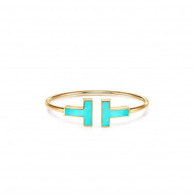 TIFFANY T WIDE TURQUOISE WIRE BRACELET 67863658