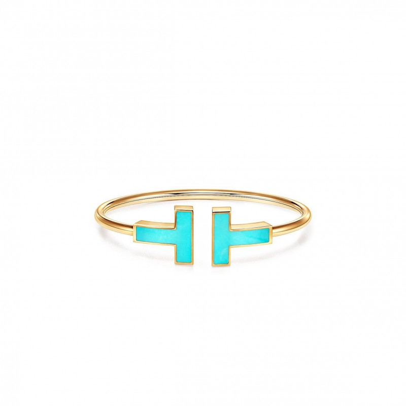 TIFFANY T WIDE TURQUOISE WIRE BRACELET 67863658