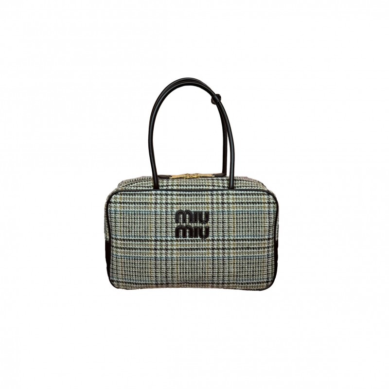 MIU MIU HOUNDSTOOTH BRIEFCASE 5BB163 (34*20*10cm)