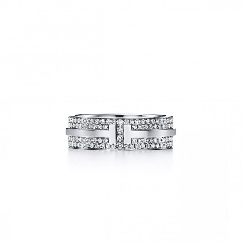 TIFFANY T WIDE PAVÉ DIAMOND RING 60150895