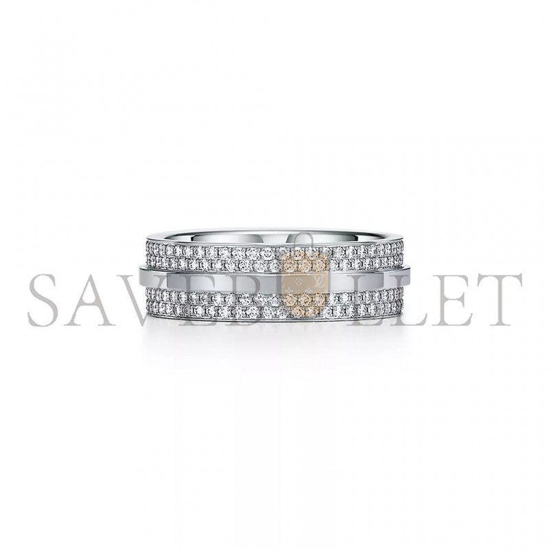 TIFFANY T WIDE PAVÉ DIAMOND RING 60150895