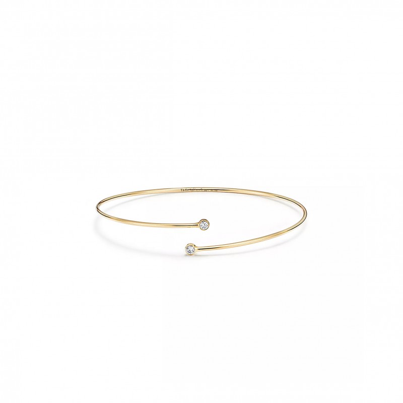 TIFFANY ELSA PERETTI® DIAMOND HOOP SINGLE-ROW BANGLE 60152217