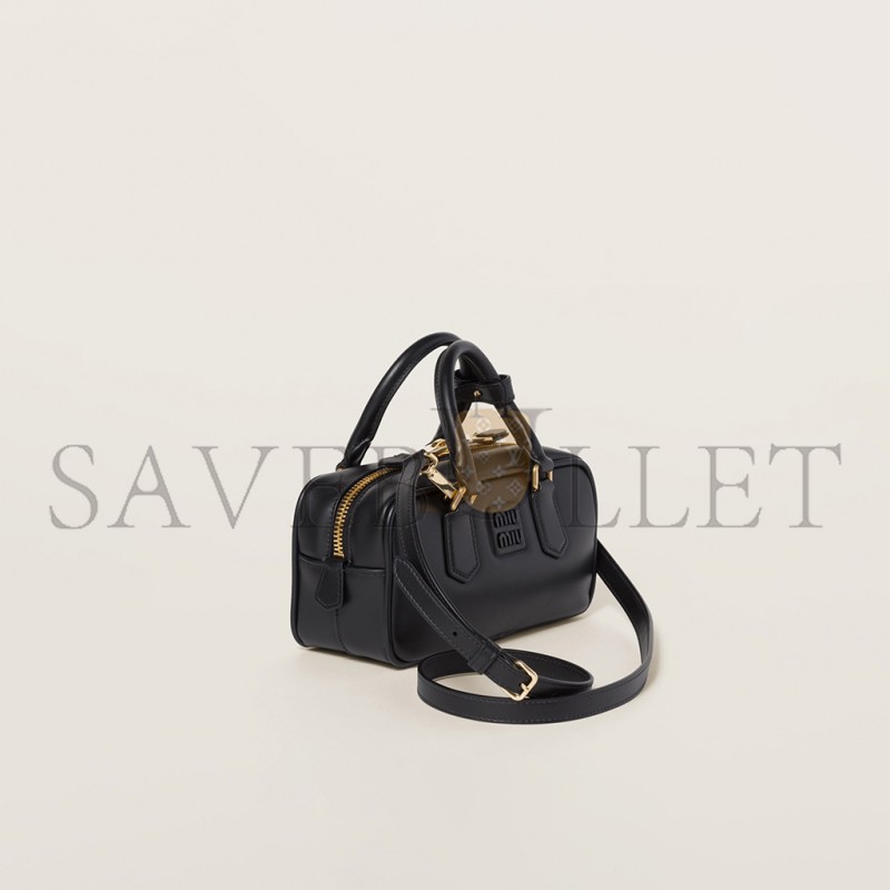 MIU MIU ARCADIE LEATHER BAG 5BB142 (22*10.5*7.5cm) MIU MIU ARCADIE LEATHER BAG 5BB142 (22*10.5*7.5cm)
