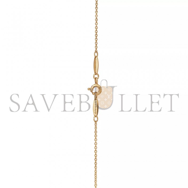 TIFFANY ELSA PERETTI® OPEN HEART PENDANT IN 18K GOLD WITH DIAMONDS 68119227