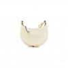 FENDI VITELLO GRACE MATTE NANO FENDIGRAPHY HOBO CHARM WHITE ICE (15*11*5cm)