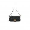 FENDI VITELLO FLAMINGO ENAMEL BAGUETTE BLACK (27*15*4cm) FENDI VITELLO FLAMINGO ENAMEL BAGUETTE BLACK (27*15*4cm)