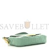 FENDI NAPPA FF 1974 EMBOSSED BAGUETTE MENTA (27*15*6cm) FENDI NAPPA FF 1974 EMBOSSED BAGUETTE MENTA (27*15*6cm)