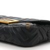 FENDI NAPPA FF 1974 EMBOSSED MINI BAGUETTE BLACK (18*12*4cm)