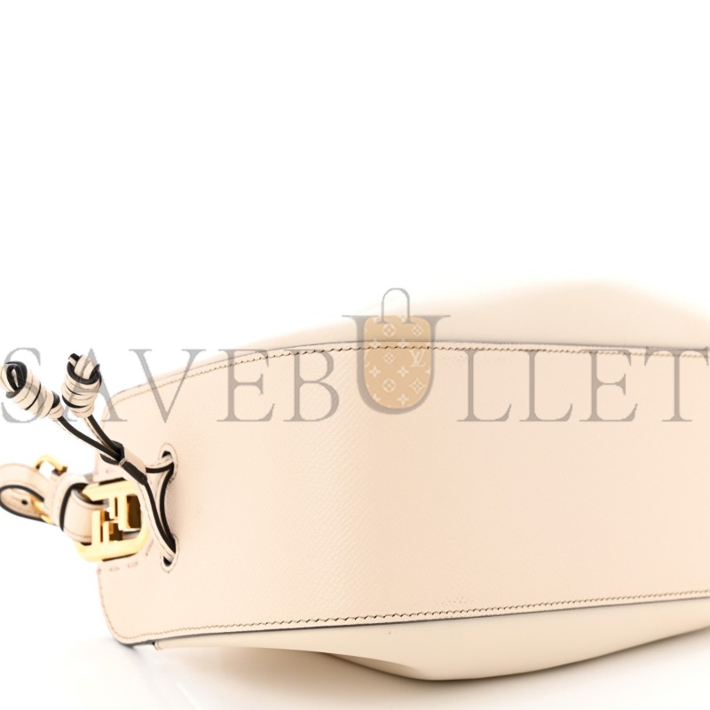 FENDI VITELLO LIBERTY GRANATA MINI POMODORINO BAG CAMELIA (23*13*9cm)