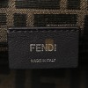 FENDI SHINY NAPPA SNAKESKIN SMALL FENDI FIRST ANTHRACITE ASFALTO (23*19*9cm)