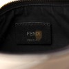 FENDI VITELLO SETA GOATSKIN SUEDE RAINBOW INLAY SMALL FENDIGRAPHY HOBO BAG GRIGIO MULTICOLOR EBANO (29*24.5*10cm)