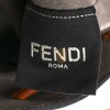 FENDI VITELLO LIBERTY F IS FENDI FF 1974 EMBOSSED MINI MON TRESOR BUCKET BAG BRANDY (20*13*11cm)